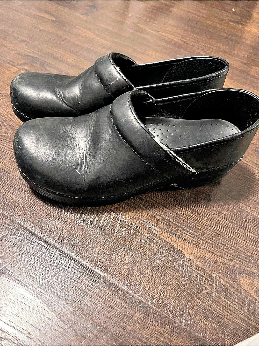 Dansko Leather Clog Black US 10